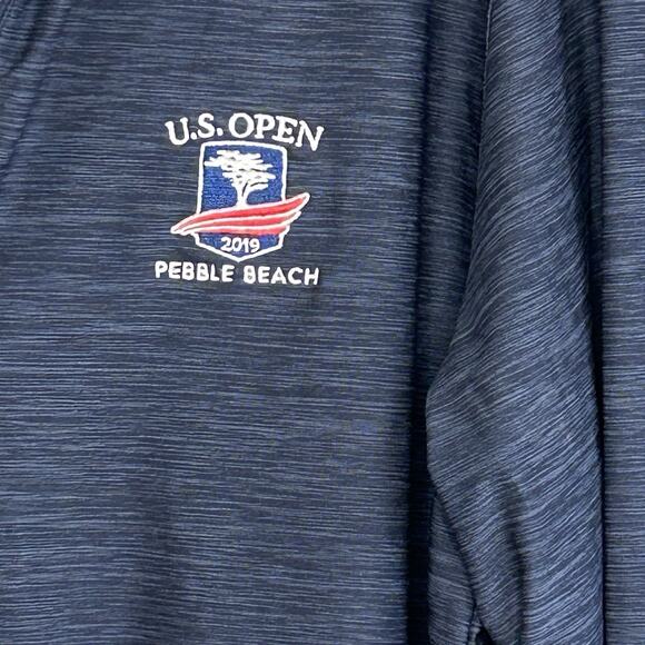 US Open 2019 Pebble Beach 1/4 Zip Pullover Golf Athleisure Medium‎ Greg Norman - Picture 2 of 11